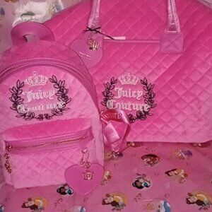 PinkPink Juicy Couture back pack and weekender 🎀 👑💖 🎀💖👑🌺🎀🎀
